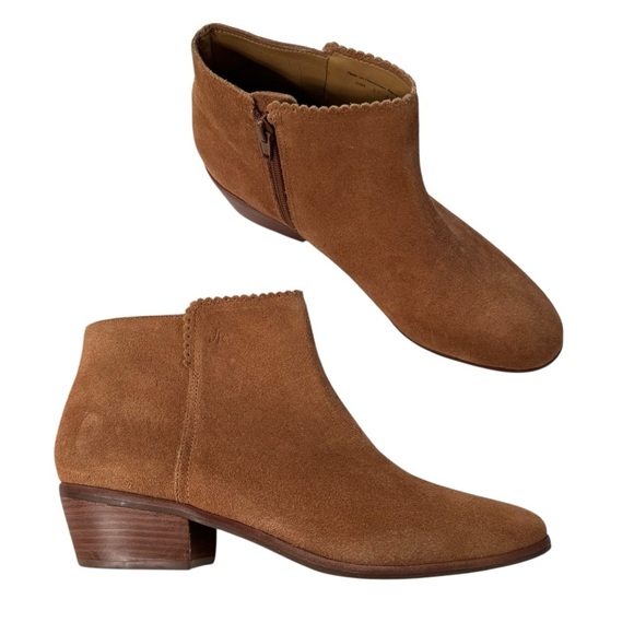 NWT Jack Rodgers Women’s Bailee Cognac Suede Ankle Booties Size 10 - Picture 2 of 15